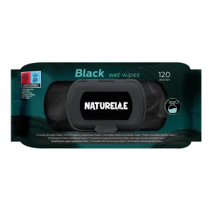 Servetele Umede Universale Naturelle Negre, Fara Alcool, 120 buc