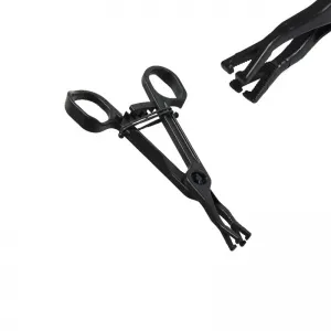 Forceps Poli Clamp cu Cap Triunghiular Deschis pentru Piercing, Steril, de Unica Folosinta