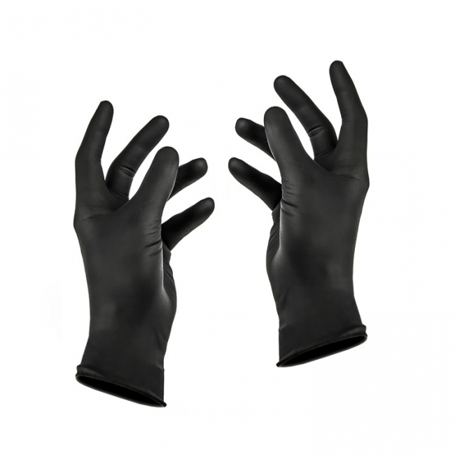 Manusi Nitril Negre Soft Dr. Mayer 100 Bucati