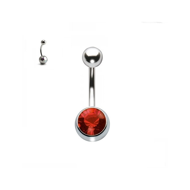 Cercel Buric Light Siam 1.6 x 8mm