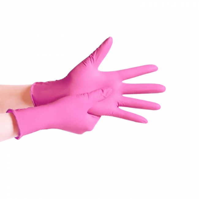 Manusi Nitril Dr. Mayer Pinky 100 Bucati