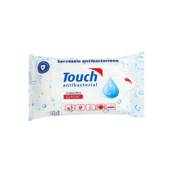 Touch Classic Servetele Umede Antibacteriene