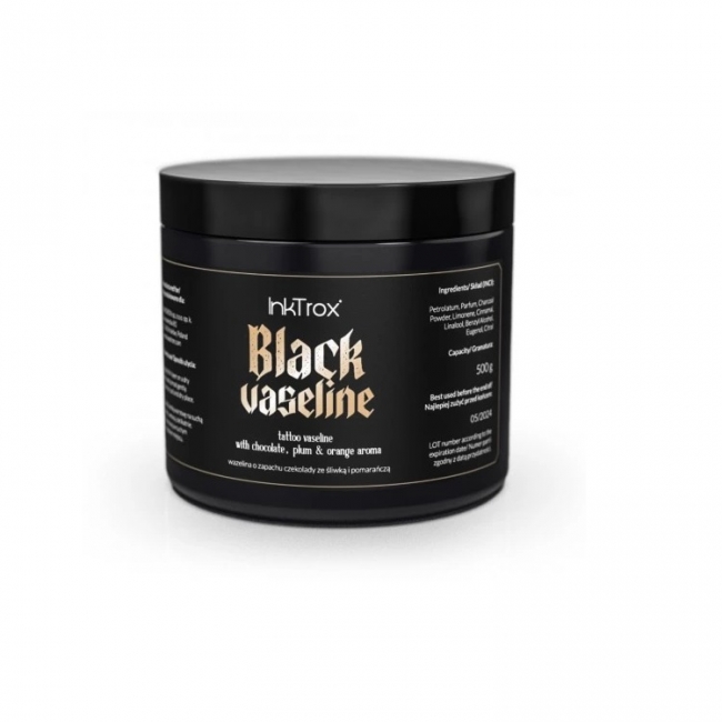 INKTROX - Vaselina Neagra pentru Tatuaje Black Glide 500g