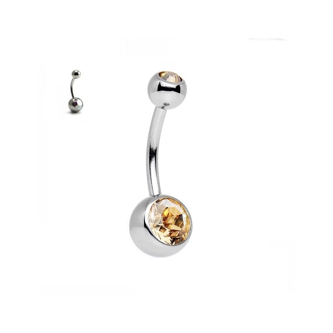 Cercel Buric Dublu Jonquil 1.6 x 10 x 5mm