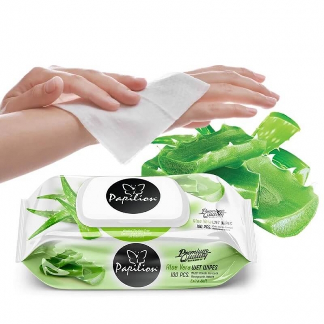 Servetele Umede Papilion Aloe 100 bucati