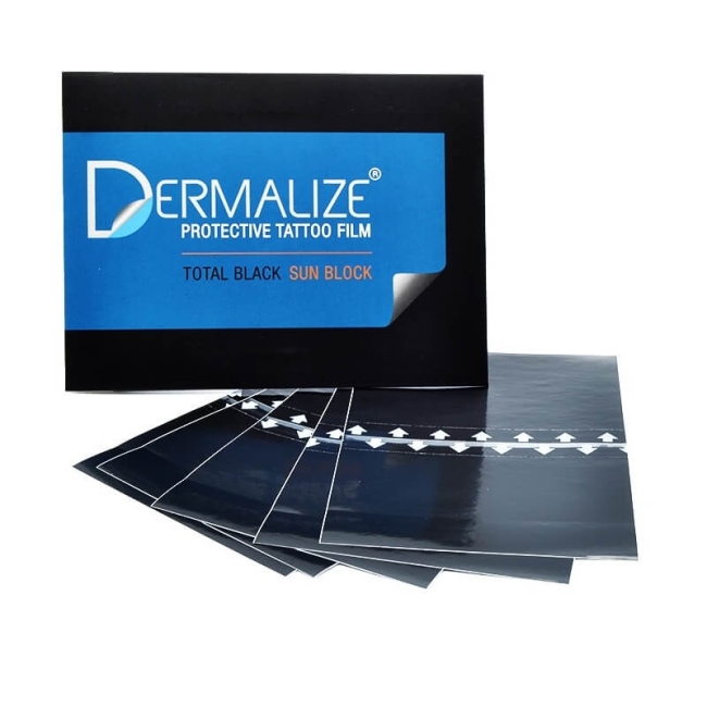 Dermalize Black Sun Block 15cm x 10cm - Set 5 Folii