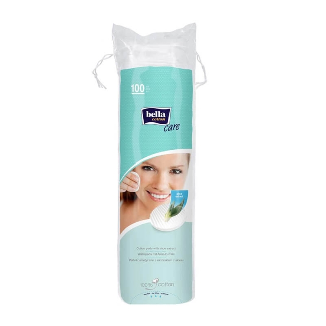 Bella Dischete Demachiante cu Aloe Care, 100 Buc