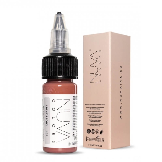 Nuva Colors 235 Light Peony - Pigment Micropigmentare Buze 15ml