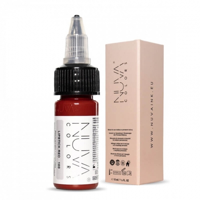 Nuva Colors 180 Lipstick Red - Pigment Micropigmentare Buze 15ml