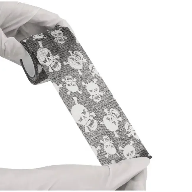 Bandaj Elastic Pro Wrap 5cm x 4.5m, Skull