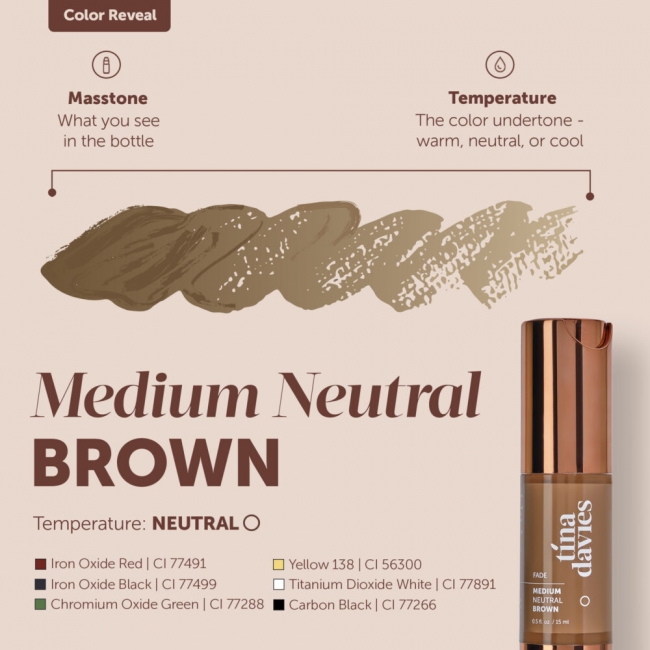 Tina Davies Fade - Medium Neutral Brown 15ml