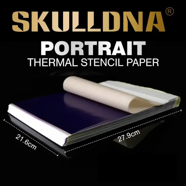 Foi De Transfer Tatuaje Skulldna Portrait, Imprimanta Si Manual