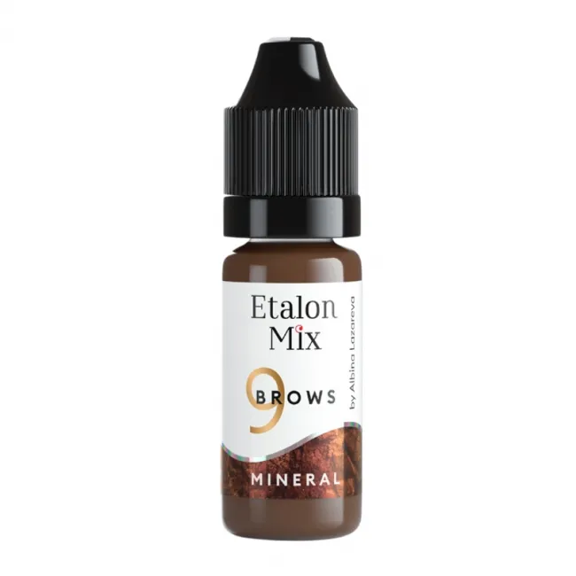 Pigment Sprancene Etalon Mix No.9 Sepia - Maro Inchis Mineral Calduros 10ml