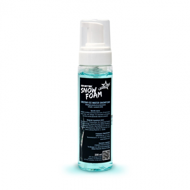 UNISTAR Ice Water - Spuma Racoritoare de Curatare pentru Tatuaje 200ml