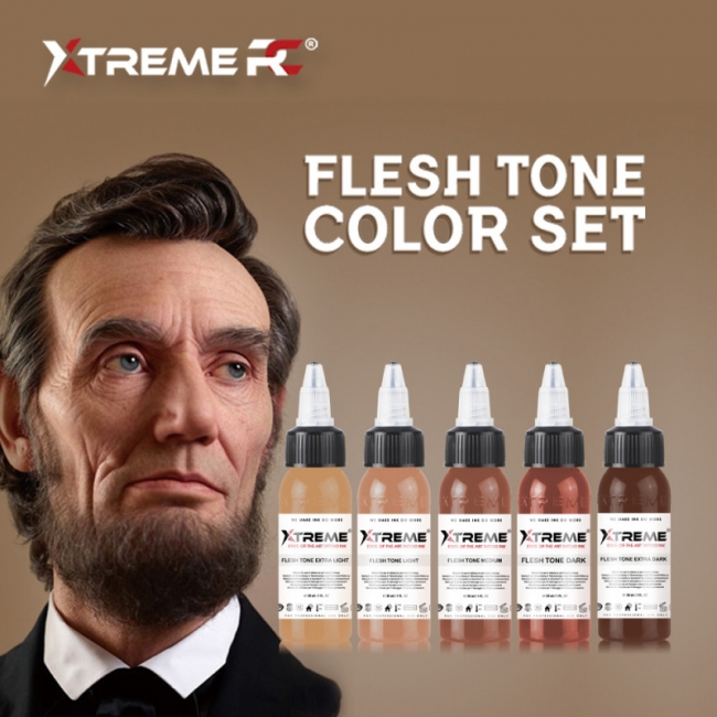 Tus Tatuaje Xtreme - Set Flesh Tone 5 x 30ml