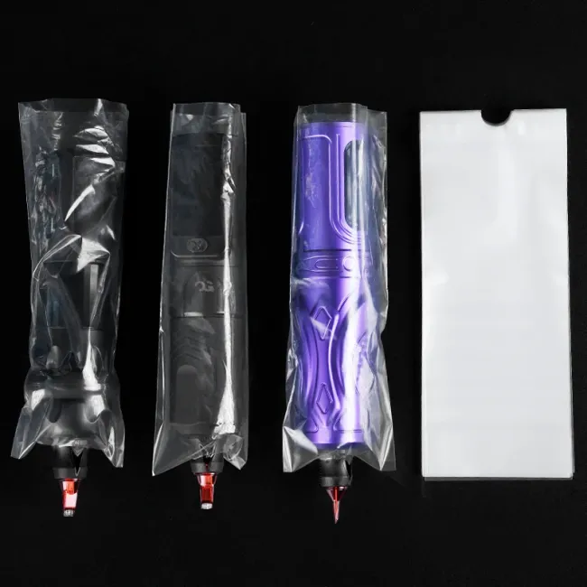 Folii Protectie Aparat Tatuat Pen - OG Tattoo Pen Cover 65 x 165mm, 200buc