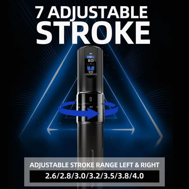 Aparat De Tatuat OG DARKKNIGHT Pro, Stroke Ajustabil