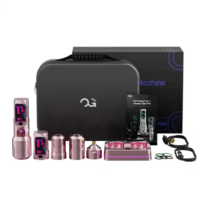 Aparat de Tatuat Wireless OG Fury II, Stroke 4.2mm - Pink Edition