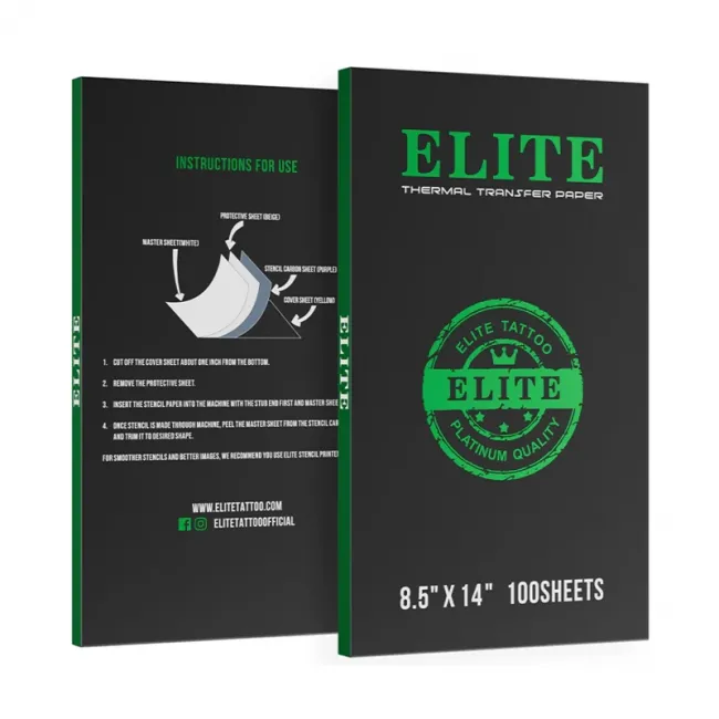 Hartie Transfer Tatuaje ELITE A4 Long - Foi Stencil Thermal pentru Design-uri Mari