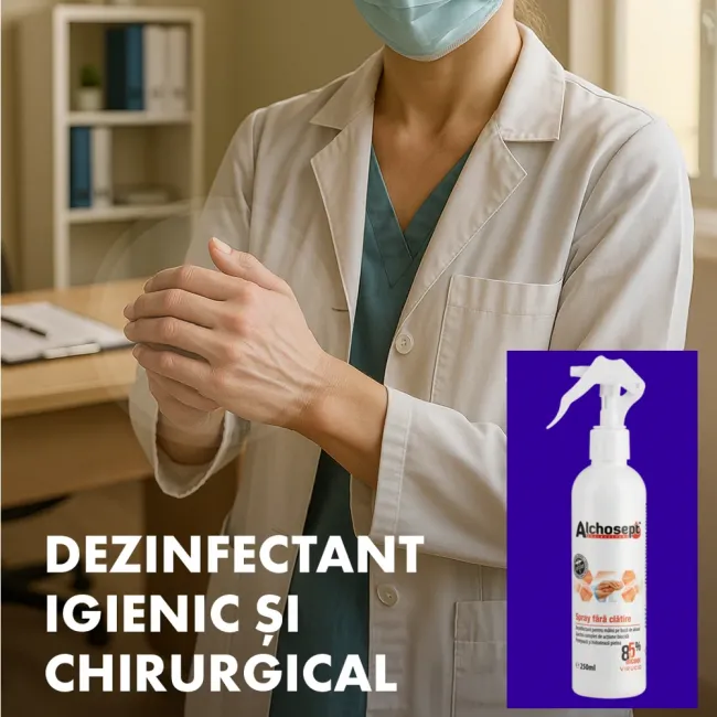 Alchosept Dezinfectant Maini si Tegumente - Dezinfectare Igienica si Chirurgicala