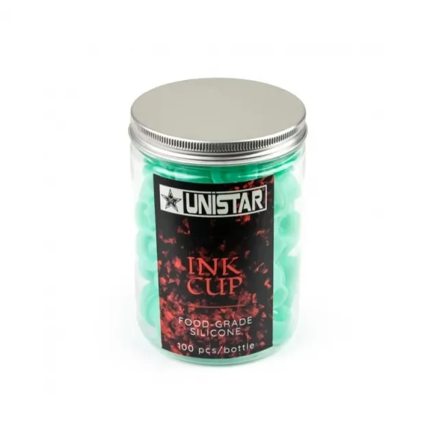 Capacele Pigment Silicon Light Blue, 13mm, 100bucati