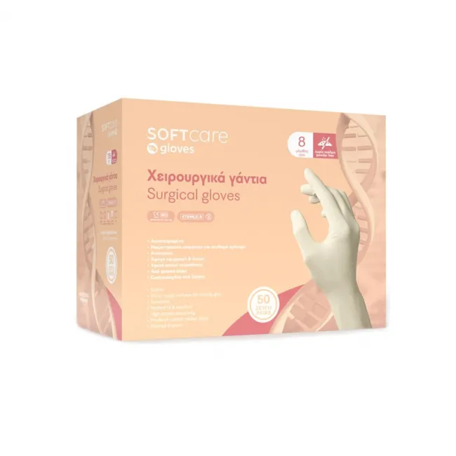 Manusi Chirurgicale Latex Soft Care Nepudrate 8