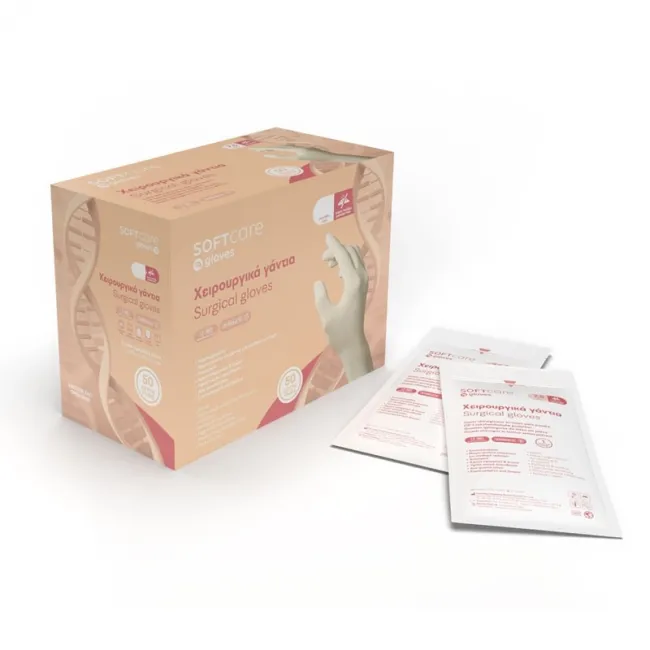 Manusi Chirurgicale Latex Soft Care Nepudrate 8
