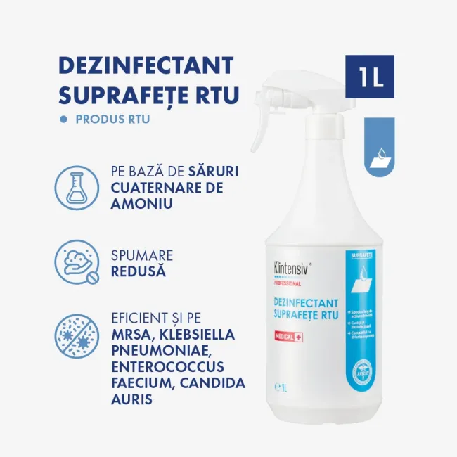 Klintensiv Dezinfectant Suprafete RTU Profesional
