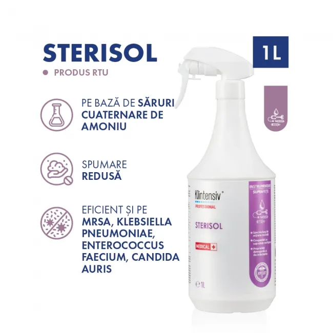 Sterisol Dezinfectant Nivel Inalt RTU Profesional pentru Suprafete si Instrumentar