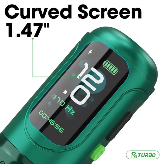 EZ P6 Green Masina de Tatuaj Wireless cu Cursa Reglabila