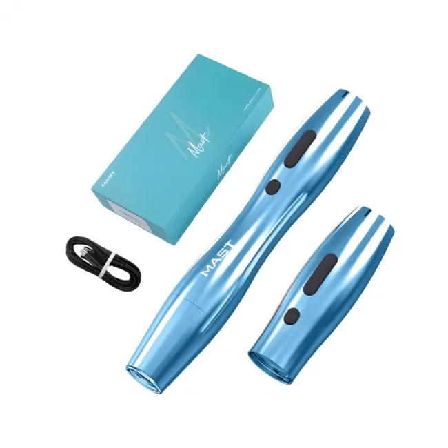 Mast P20 Blue Aparat de Micropigmentare Wireless cu Cursa 2.5 mm si 2 Baterii