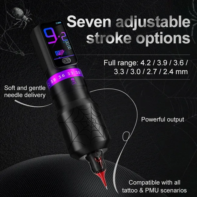OG Black Widow Masina de Tatuaj Wireless cu Cursa Reglabila