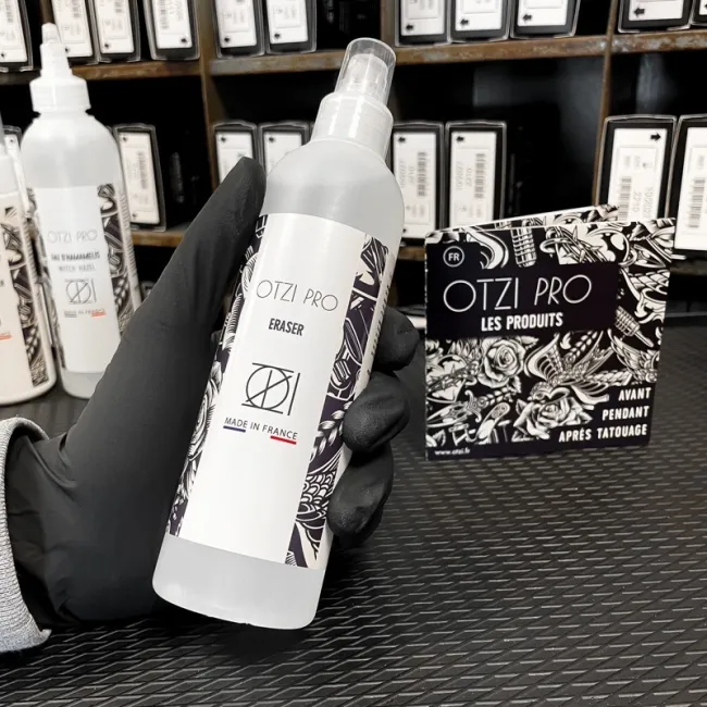 Solutie Stergere Cerneala si Transfer Pre-Tatuaj OTZI PRO 250ml