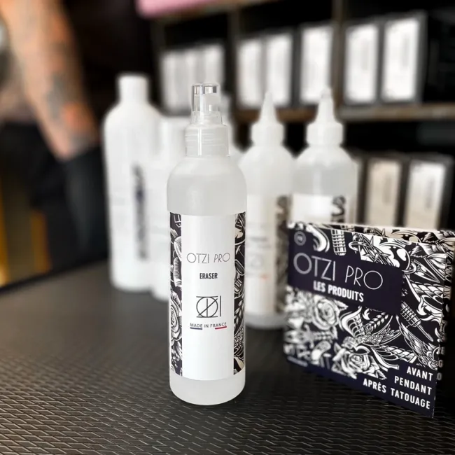 Solutie Stergere Cerneala si Transfer Pre-Tatuaj OTZI PRO 250ml