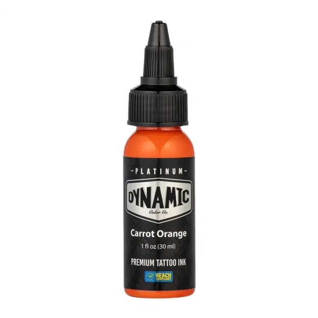 Dynamic Ink Platinum Carrot Orange 30 ml, Tus Profesional pentru Tatuaje REACH