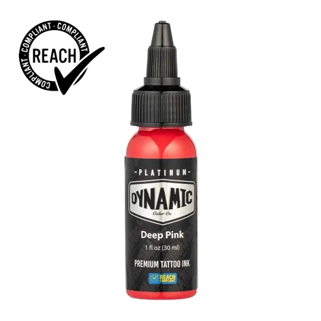 Dynamic Ink Platinum Deep Pink 30 ml, Tus Profesional pentru Tatuaje REACH