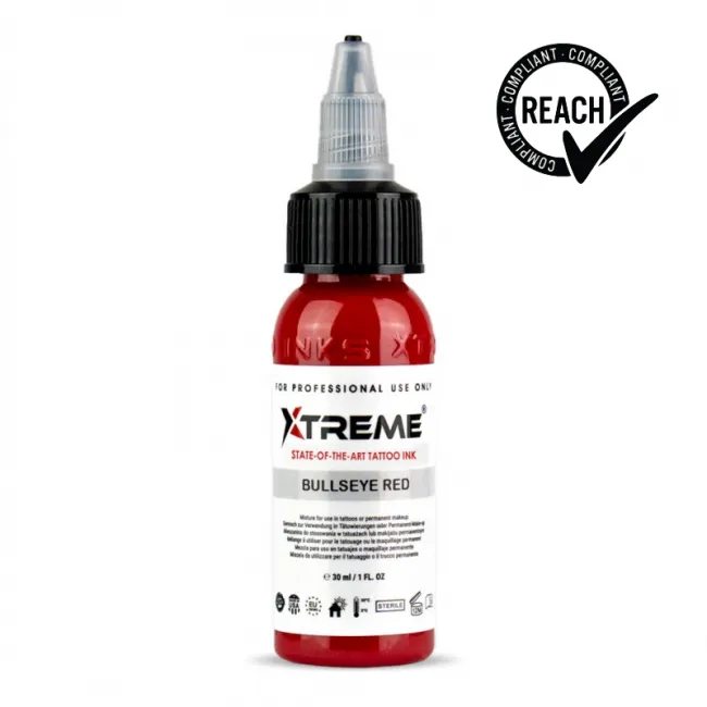 Xtreme Ink Bullseye Red, 30 ml, Tus Profesional pentru Tatuaje REACH