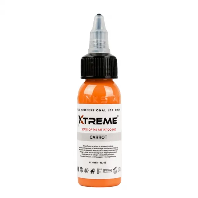 Xtreme Ink Carrot, 30 ml, Tus Profesional pentru Tatuaje REACH