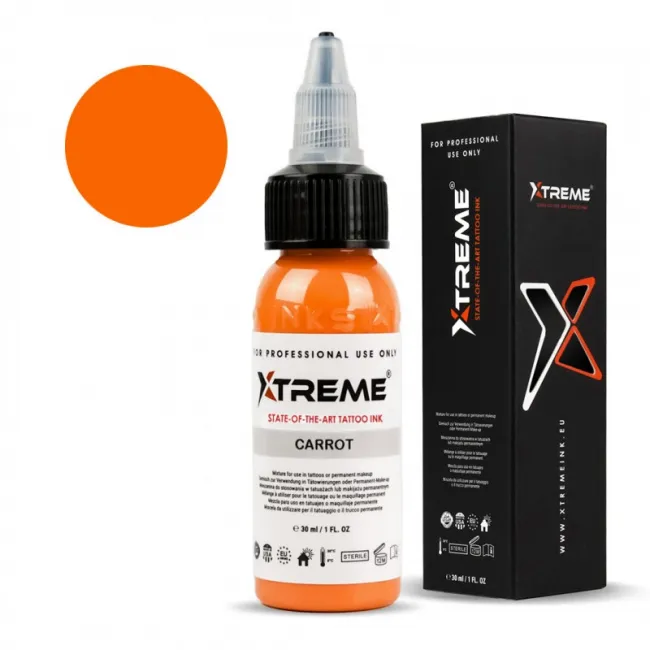 Xtreme Ink Carrot, 30 ml, Tus Profesional pentru Tatuaje REACH