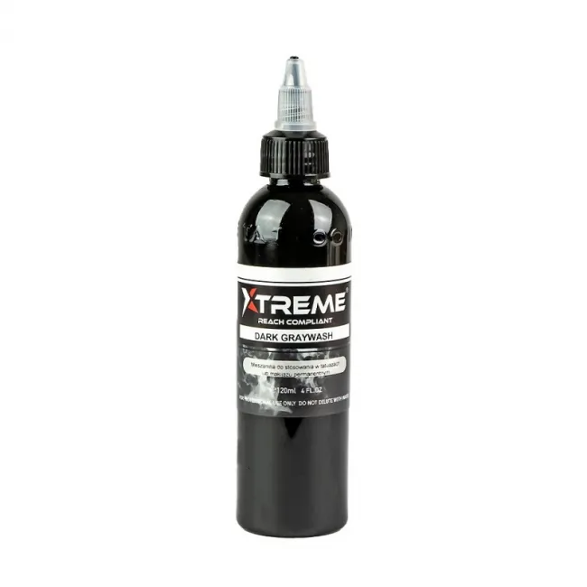 Xtreme Ink Dark Greywash, 120ml, Tus Profesional pentru Tatuaje REACH