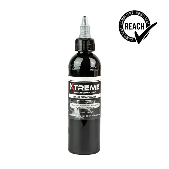 Xtreme Ink Dark Greywash, 120ml, Tus Profesional pentru Tatuaje REACH