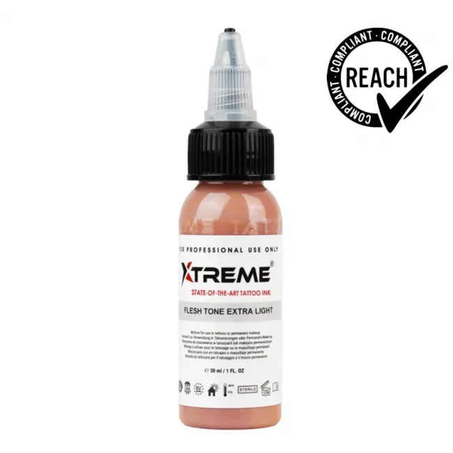 Xtreme Ink Flesh Tone Extra Light, 30 ml, Tus Profesional pentru Tatuaje REACH