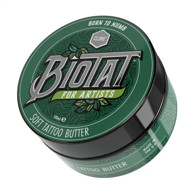 BIOTAT Soft Tattoo Butter - Unt Profesional pentru Tatuaje cu Shea Butter si Clove