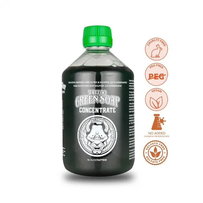 Green Soap Concentrate, Aloe Tattoo, Sapun Tatuaje 500ml