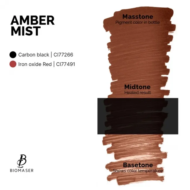 Biomaser Amber Mist - Pigment PMU Hibrid pentru Sprancene 12 ml