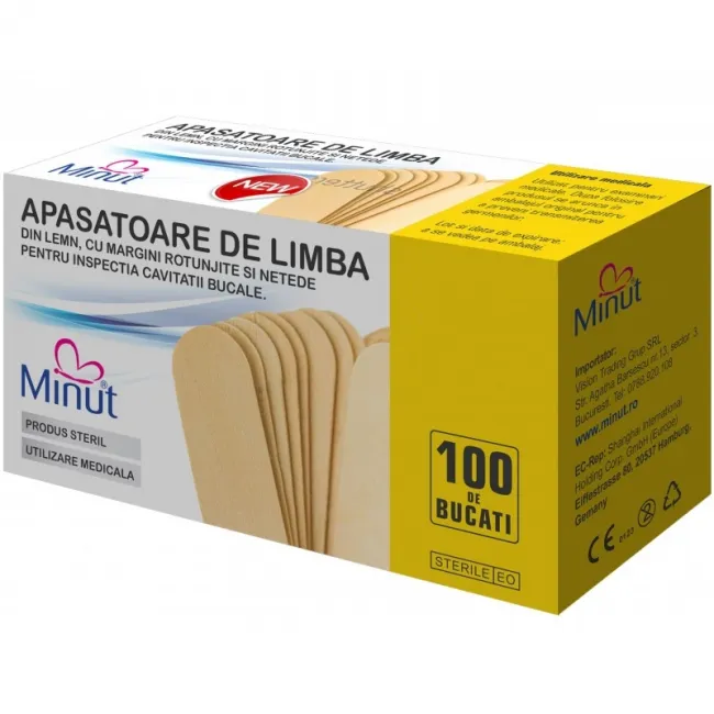 Spatule Sterile Minut 100 Bucati