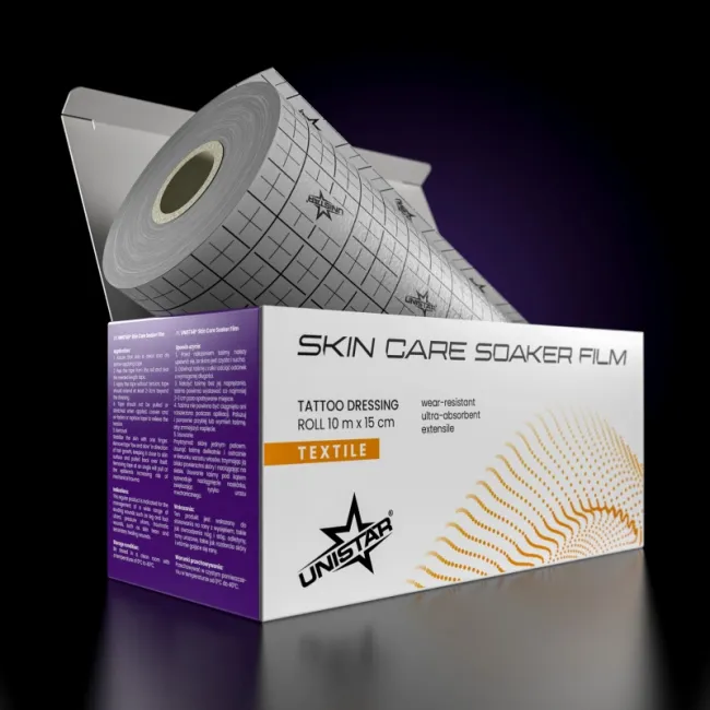 Unistar Skin Care Soaker Film - Pansament Autoadeziv pentru Tatuaje 10 m x 15 cm