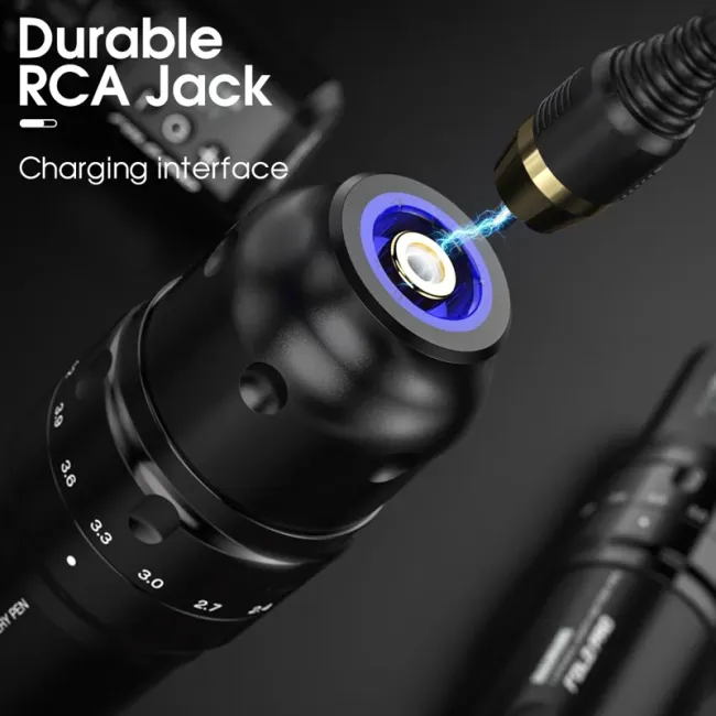 Dragonhawk Fold Pro 7 Aparat de Tatuat Wireless cu Stroke Reglabil 2.4-4.2 mm, 2 Baterii