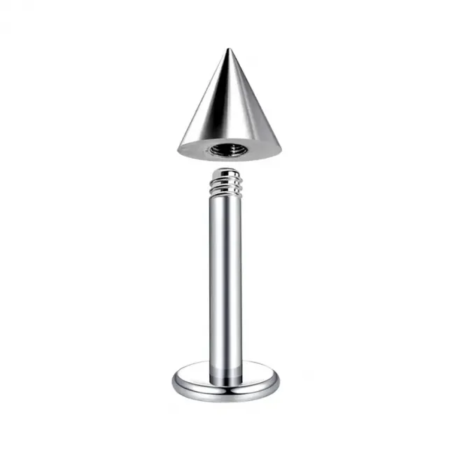 Cercel Piercing LS Cone, Labret Stud cu Capat Conic