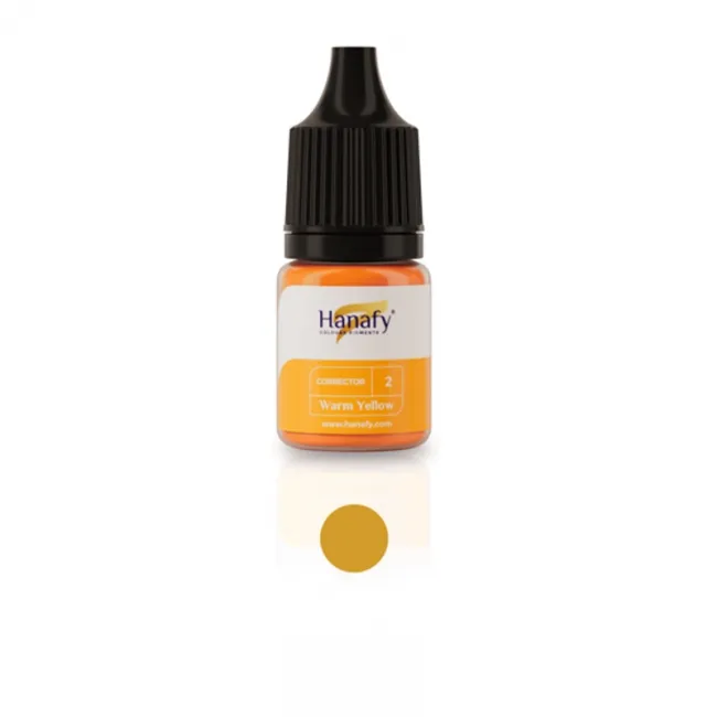 Hanafy Corrector No. 2 Warm Yellow - Pigment Corector PMU Pentru Practica